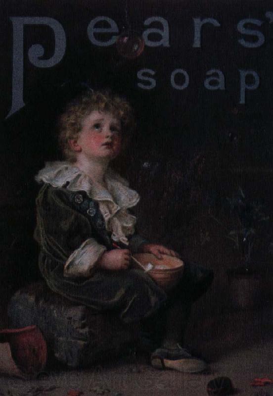 Sir John Everett Millais reklamtavla for pears pears soap med bubblor Spain oil painting art